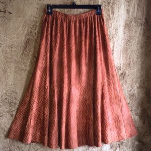 EUC Reba Faux Suede Zebra Print Swing Skirt